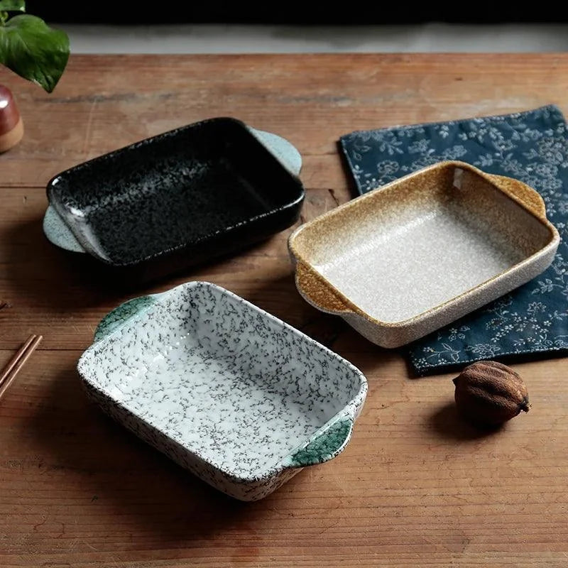 Assadeira de Cerâmica Japonesa para Forno, Mesa e Servir Lenogue