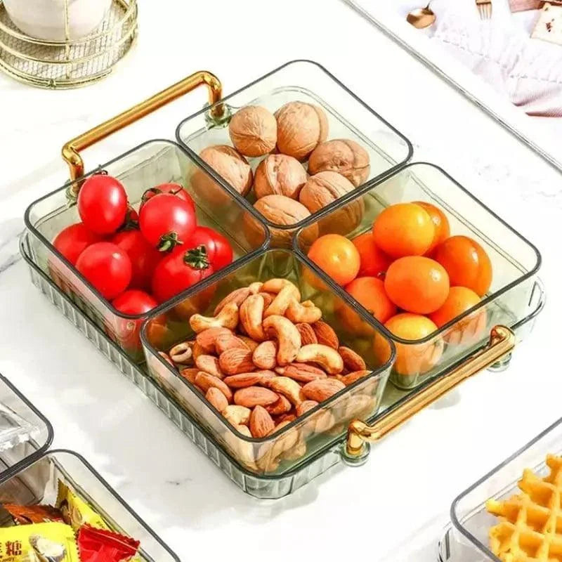 Bandeja Multifuncional para Lanches com Potes Organizadores Lenogue