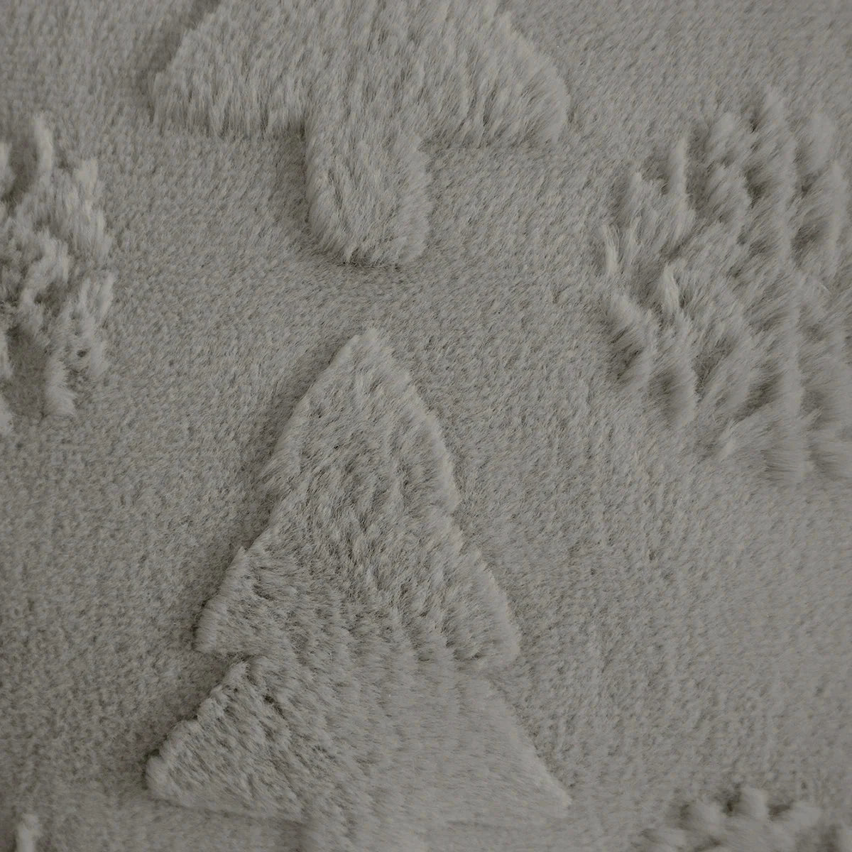 Capa de Almofada Natalina Plush Jacquard Floco de Neve Lenogue