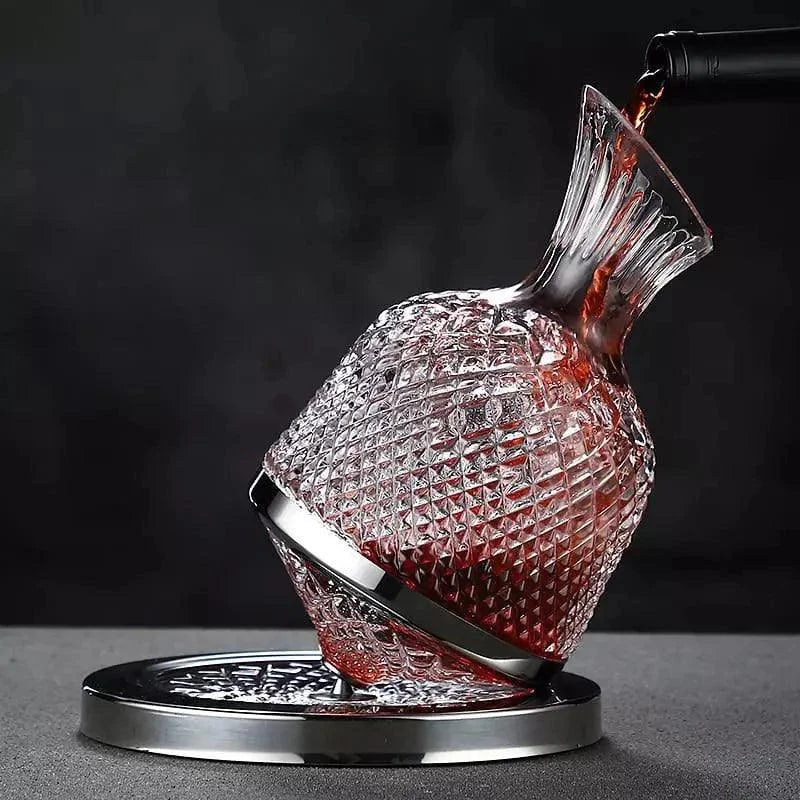 Decanter de Vinho de Vidro Cristal 1500ml para Aeração Lenogue