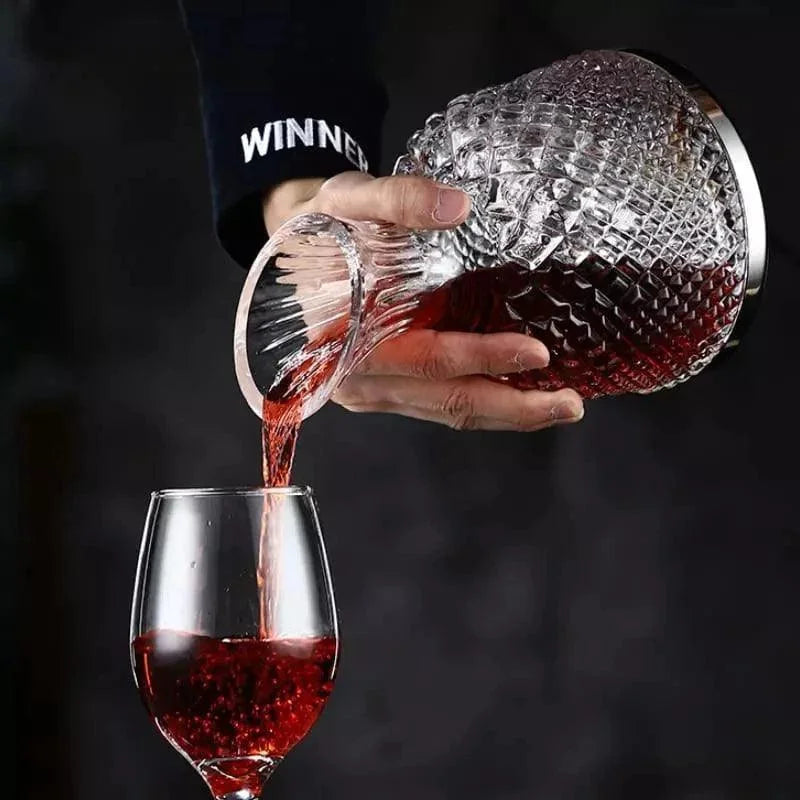 Decanter de Vinho de Vidro Cristal 1500ml para Aeração Lenogue