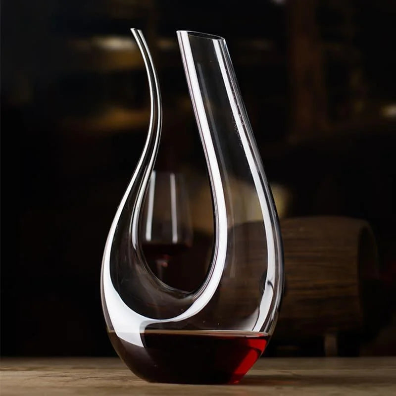 Decanter de Vinho de Vidro em Formato de Cisne 1500ml Lenogue Transparente