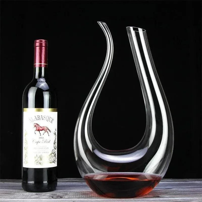 Decanter de Vinho de Vidro em Formato de Cisne 1500ml Lenogue