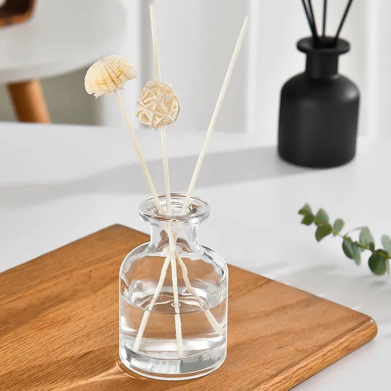 Difusor de óleo Essencial Decorativo com Varetas e Frasco de Vidro Lenogue Transparente