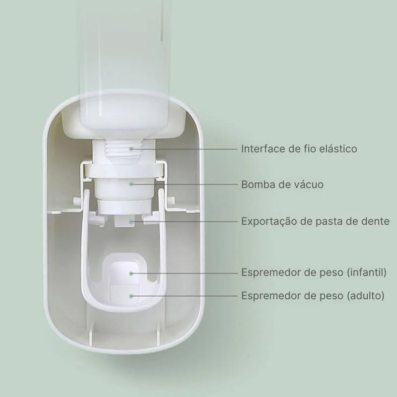 Dispenser Automático de Pasta de Dente Compacto para Banheiro Lenogue