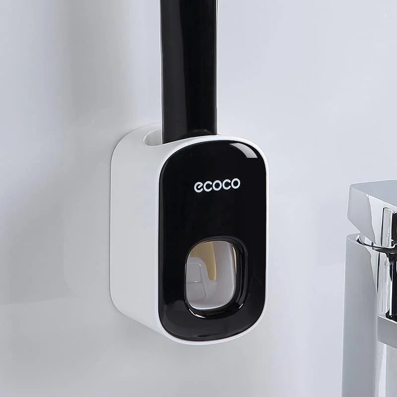 Dispenser Automático de Pasta de Dente Compacto para Banheiro Lenogue Preto