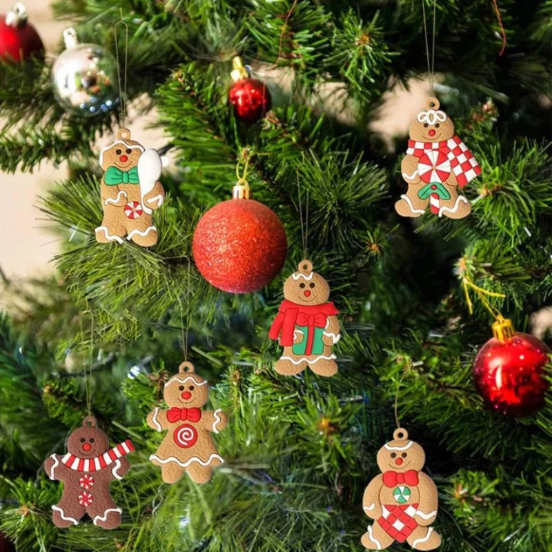 Enfeite de Natal em Formato de Biscoito com 12 Unidades Lenogue