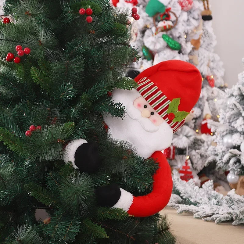 Enfeite de Natal Pelúcia Noel e Boneco de Neve para árvore Lenogue Papai Noel