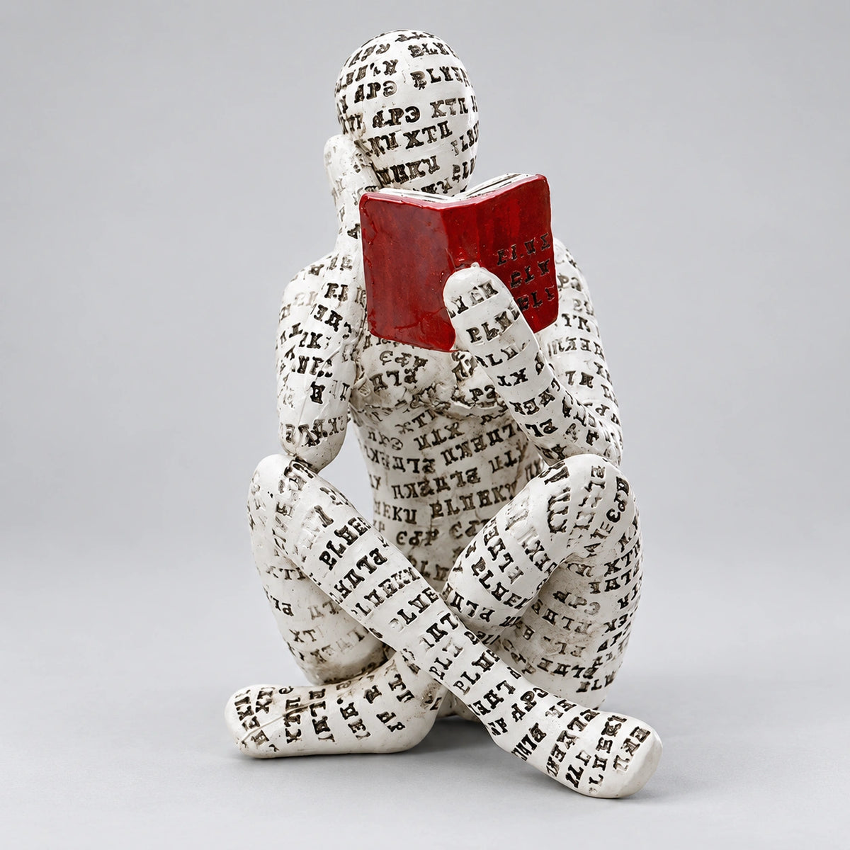 Escultura Abstrata de Resina para Decoração de Sala Lenogue