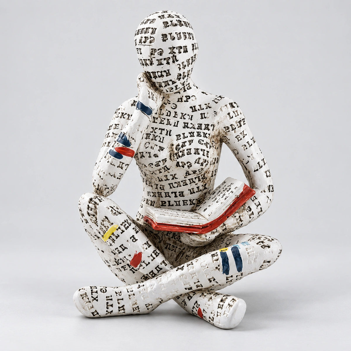 Escultura Abstrata de Resina para Decoração de Sala Lenogue