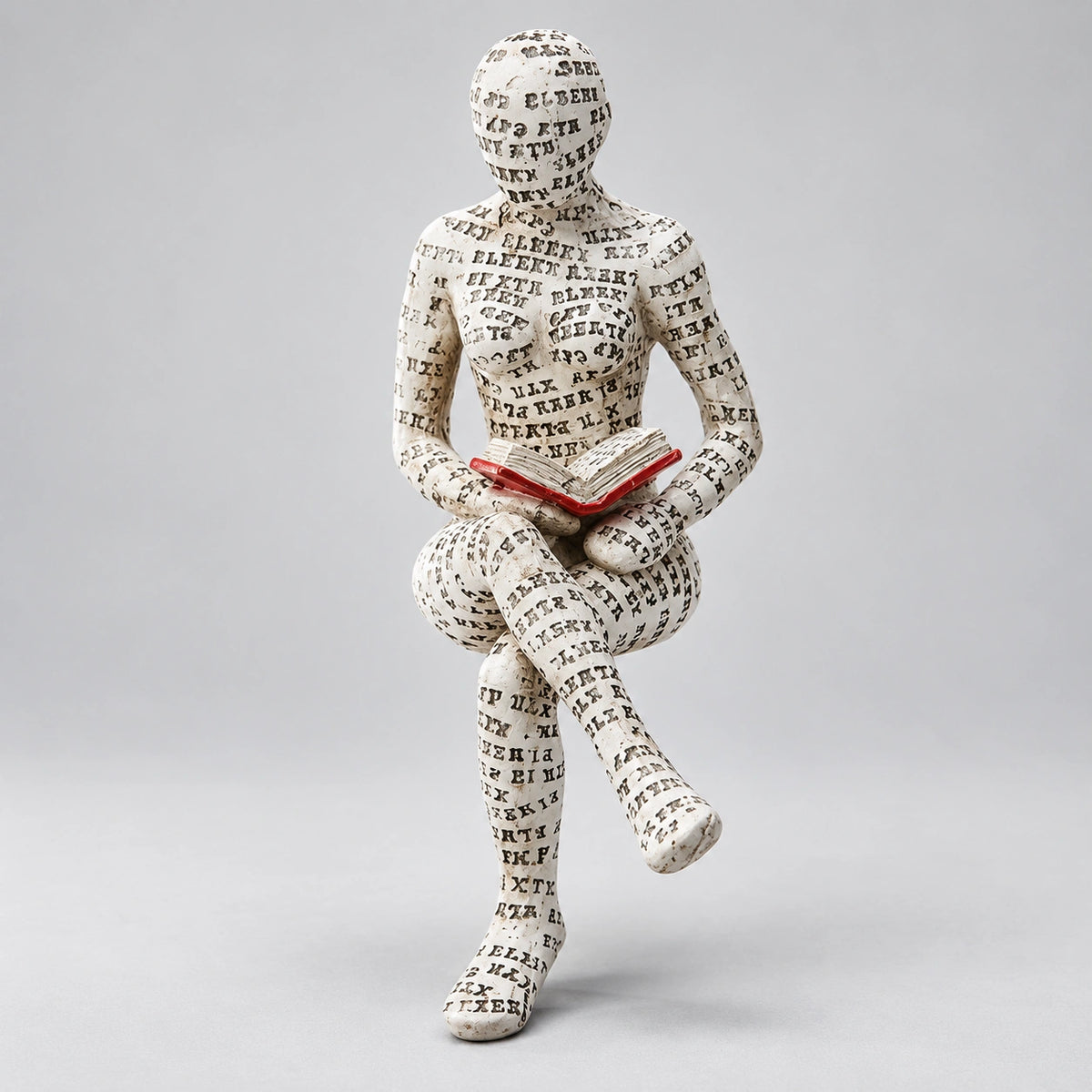 Escultura Abstrata de Resina para Decoração de Sala Lenogue