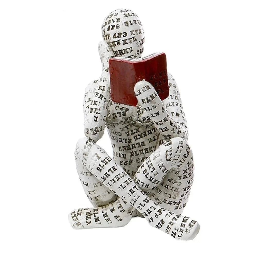 Escultura Abstrata de Resina para Decoração de Sala Lenogue Mod. A