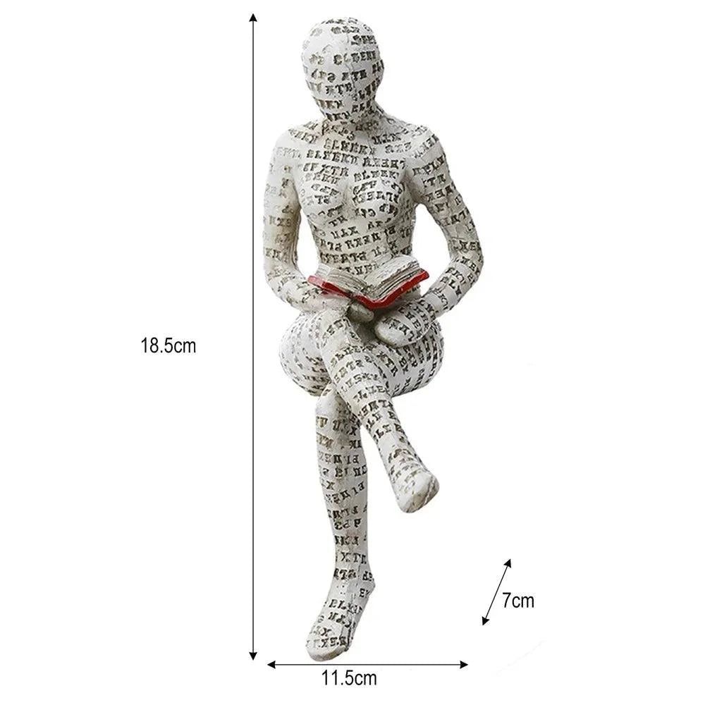 Escultura Abstrata de Resina para Decoração de Sala Lenogue Mod. C