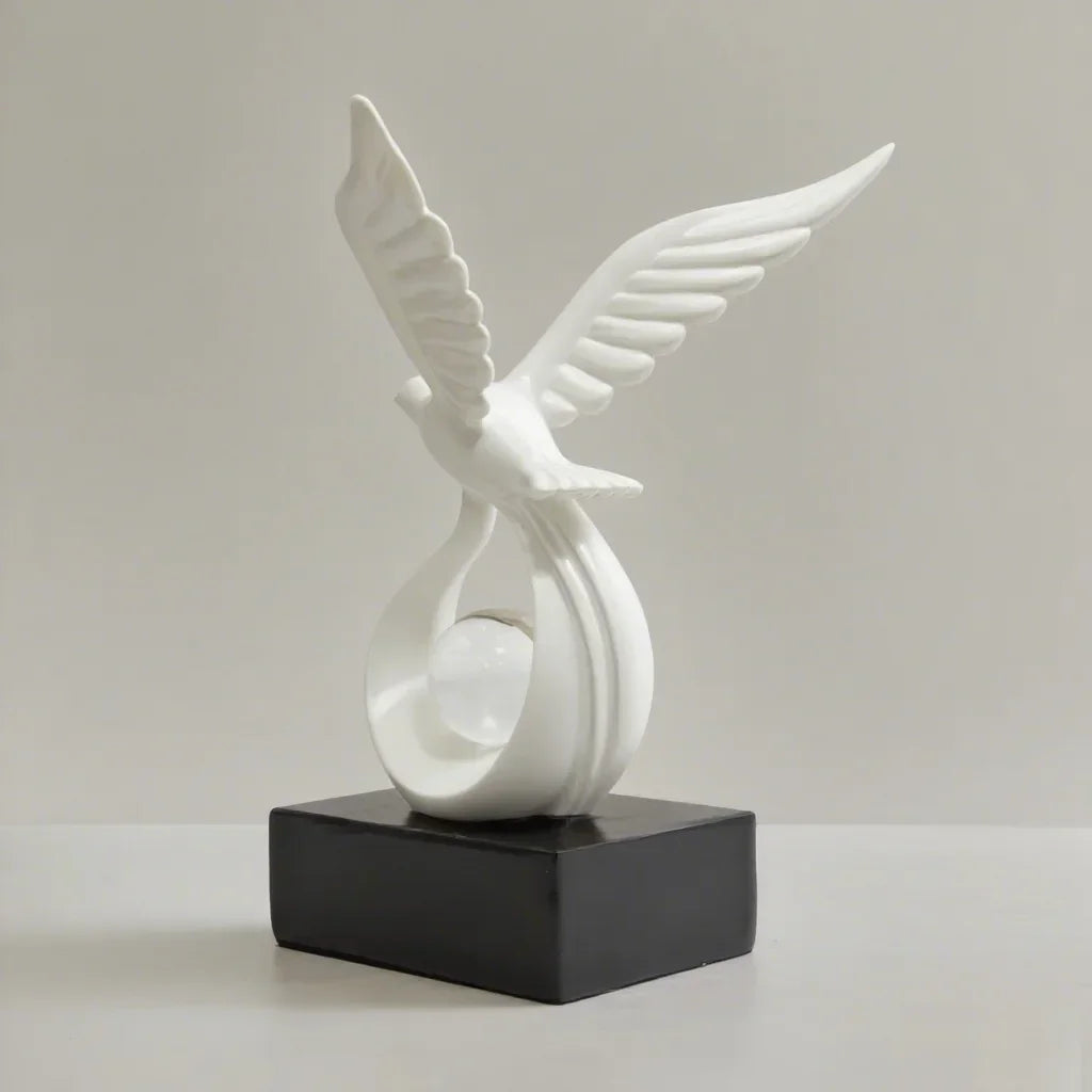 Escultura Decorativa Símbolo de Prosperidade em Resina Premium Lenogue