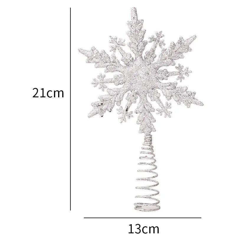 Estrela Brilhante Decorativa para Topo de árvore de Natal Lenogue