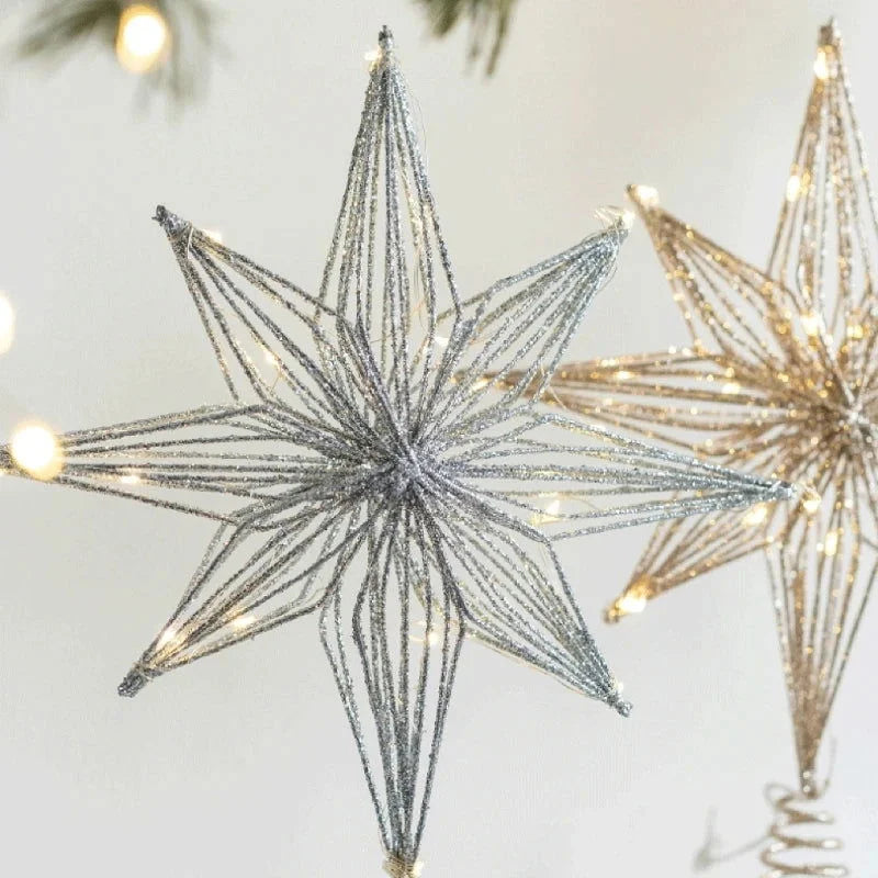 Estrela Led Iluminada para Topo de árvore de Natal Decorativa Lenogue