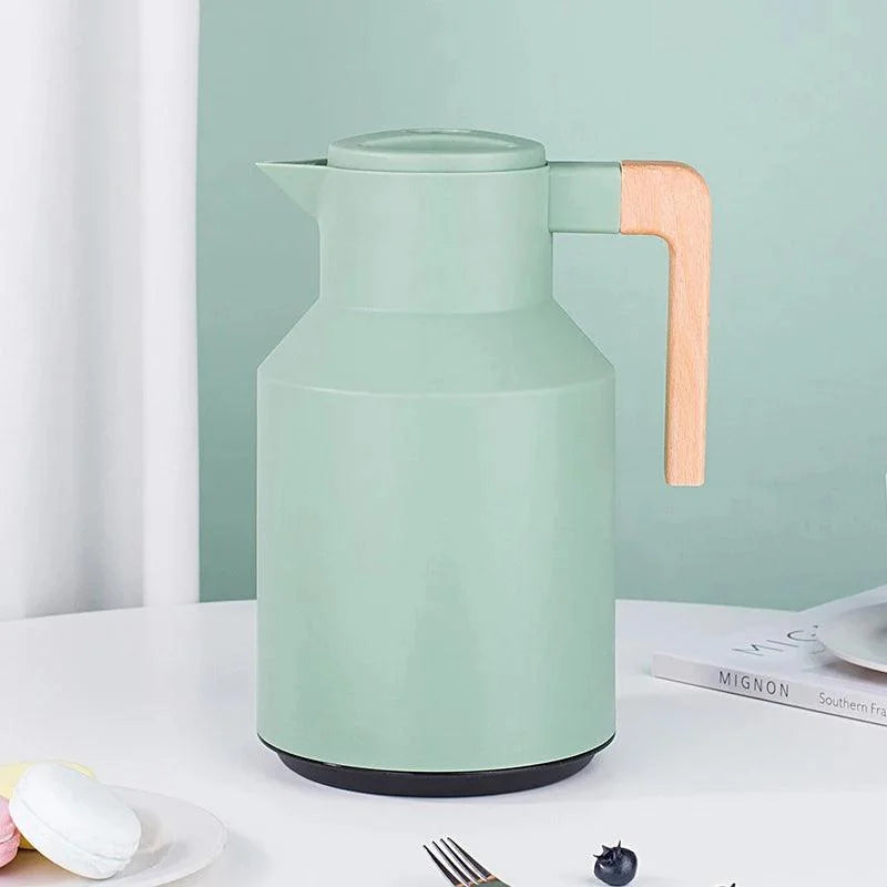 Garrafa Térmica de Inox para Café e Chá com Forro de Vidro Lenogue