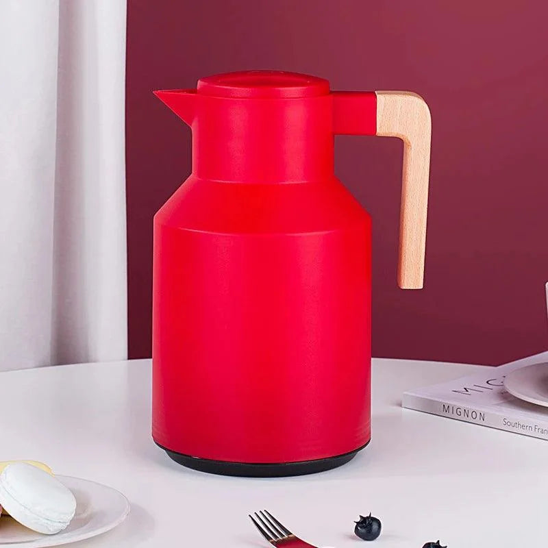 Garrafa Térmica de Inox para Café e Chá com Forro de Vidro Lenogue Vermelho / 940 ml