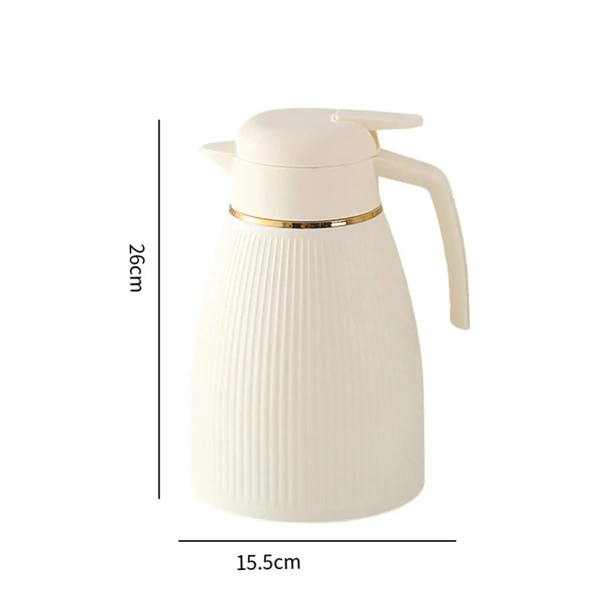 Garrafa Térmica de Inox para Café e Chá com Forro de Vidro Lenogue