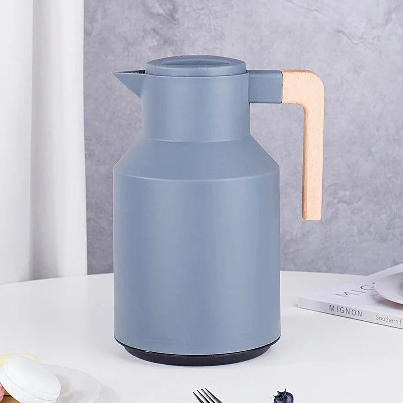 Garrafa Térmica de Inox para Café e Chá com Forro de Vidro Lenogue Cinza / 940 ml