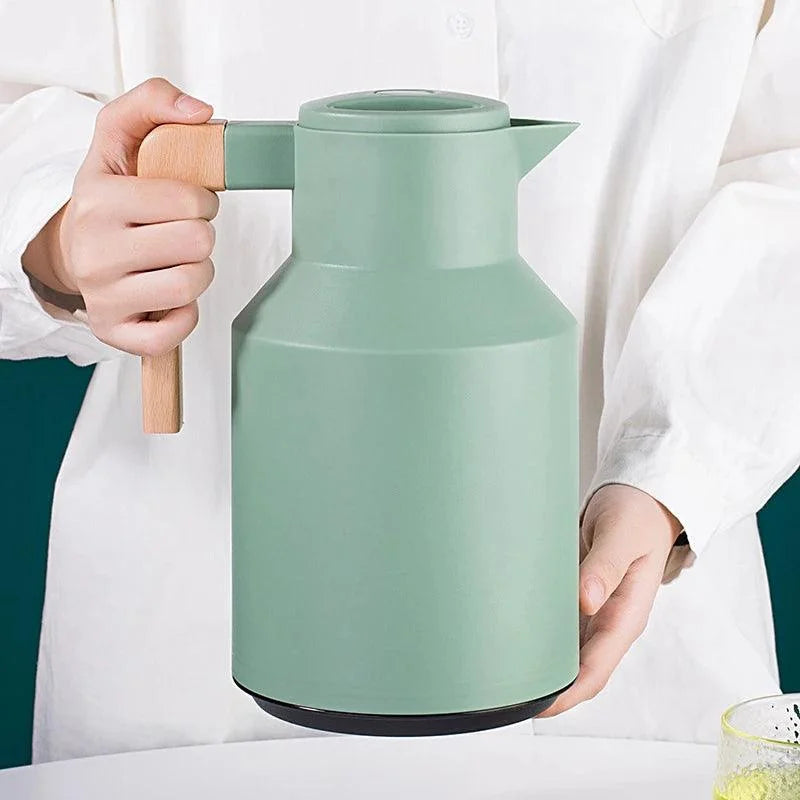 Garrafa Térmica de Inox para Café e Chá com Forro de Vidro Lenogue Verde / 940 ml