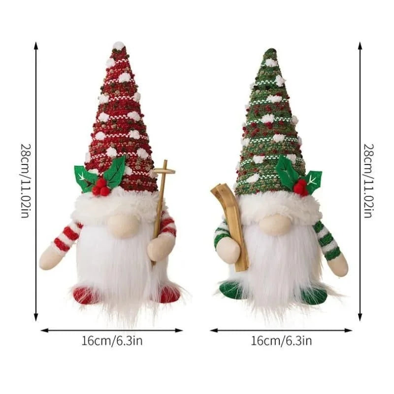 Gnomo de Natal Iluminado com Led para Decoração Lenogue