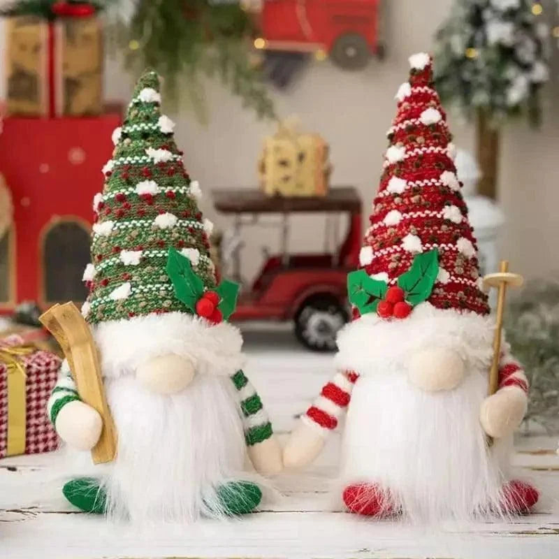 Gnomo de Natal Iluminado com Led para Decoração Lenogue