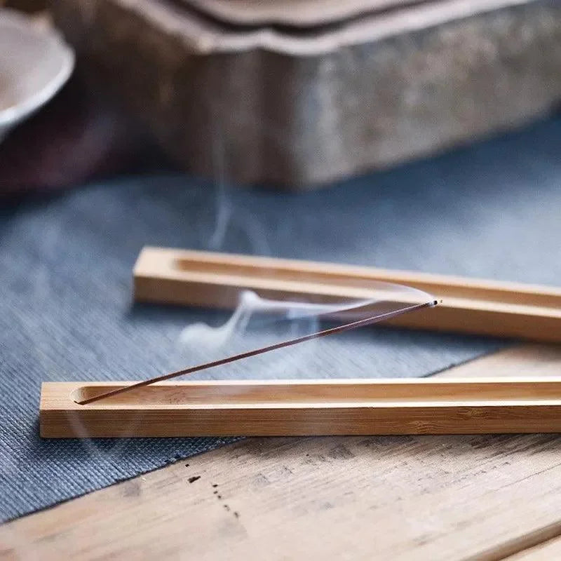 Incensário de Madeira para Bastão e Espiral de Incenso Lenogue