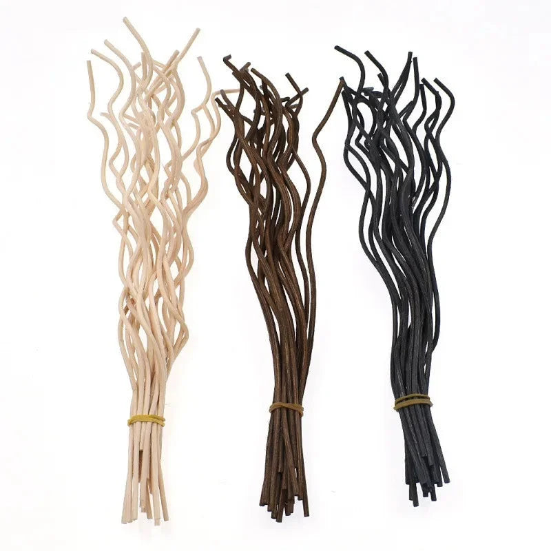 Kit 20 Varetas de Rattan Onduladas para Difusores de Aromas Lenogue
