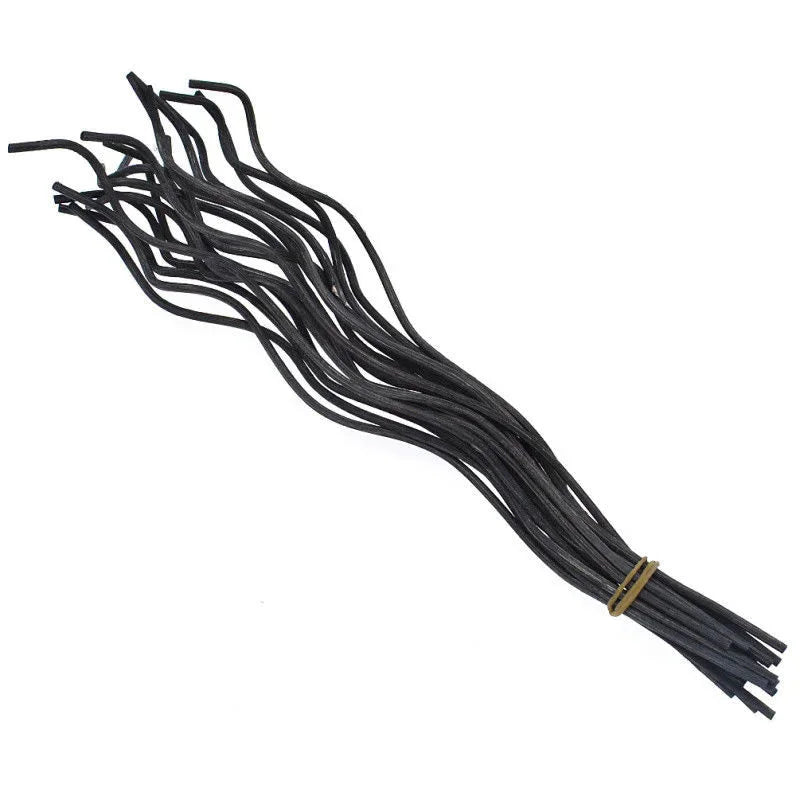 Kit 20 Varetas de Rattan Onduladas para Difusores de Aromas Lenogue Preto (20 Peças)