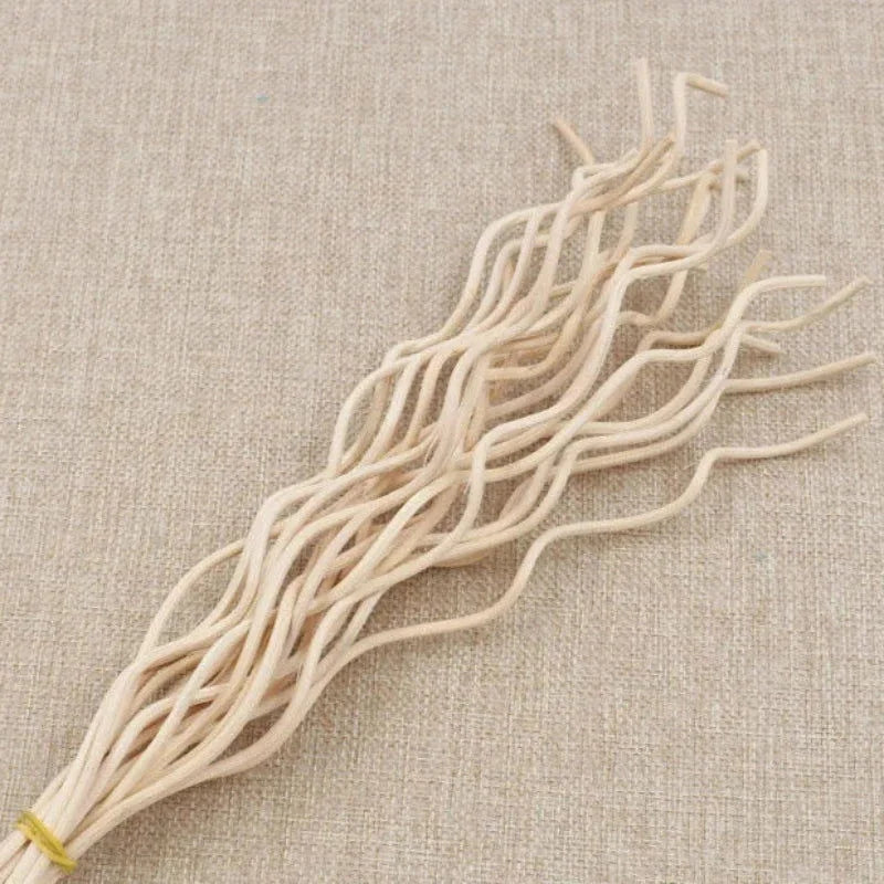 Kit 20 Varetas de Rattan Onduladas para Difusores de Aromas Lenogue Bege (20 Peças)