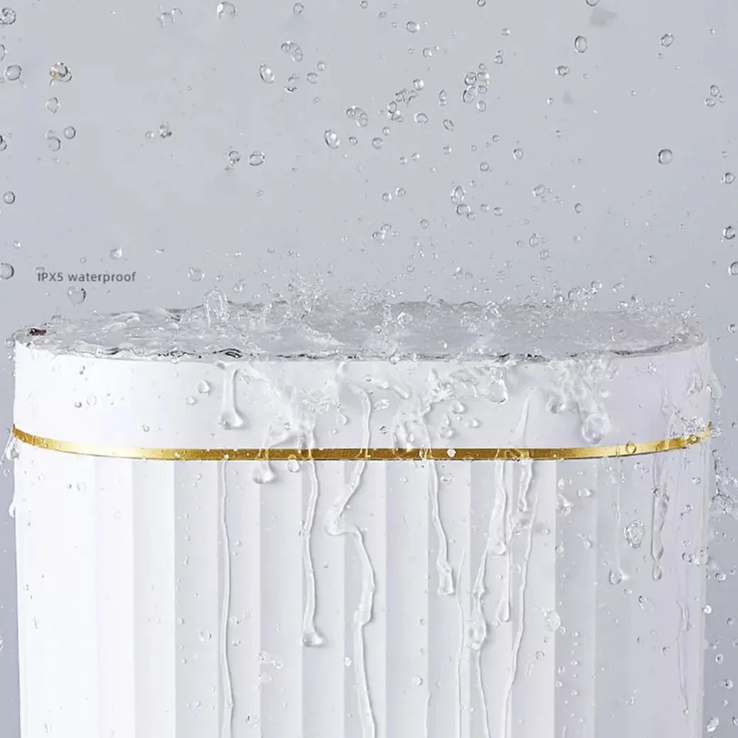 Lixeira Automática Oval 9l com Sensor para Banheiro e Cozinha Lenogue Branco (9l Oval)