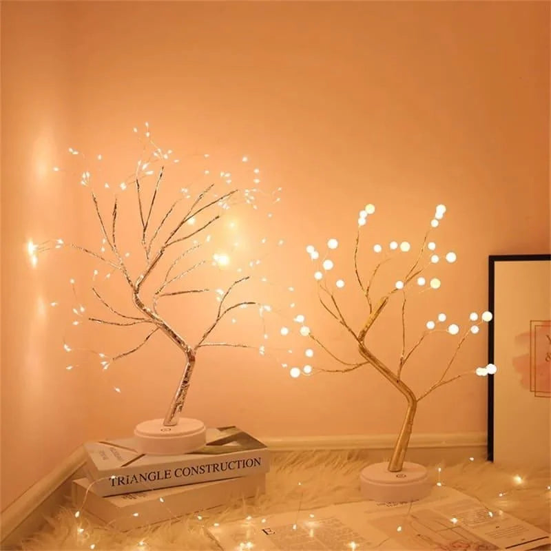 Luminária árvore de Led Decorativa para Quarto, Sala e Mesa Lenogue