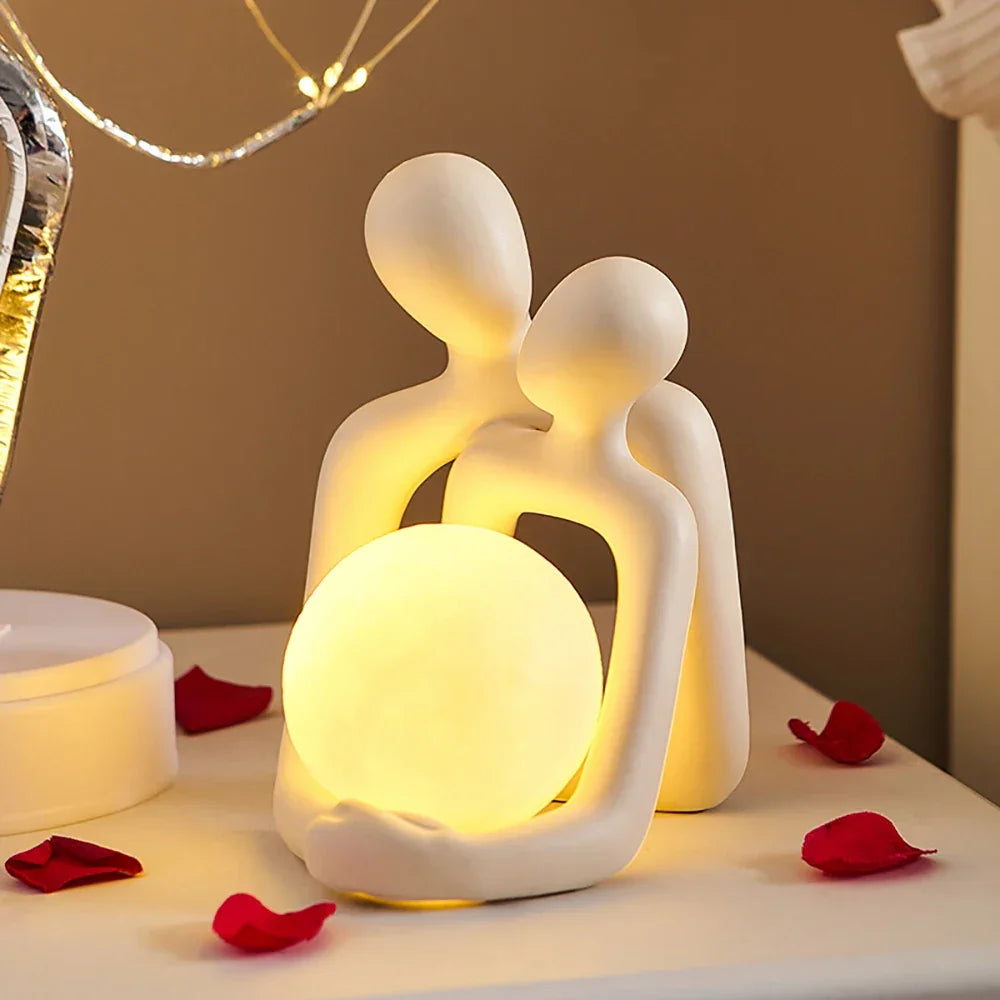Luminária de Casal Estilo Nórdico para Quarto e Decoração Lenogue Branco (mod. A)