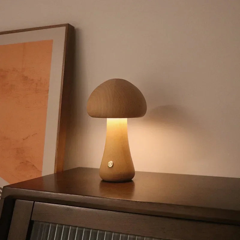 Luminária de Mesa Led Recarregável com 3 Cores para Quarto Lenogue Bege (g)