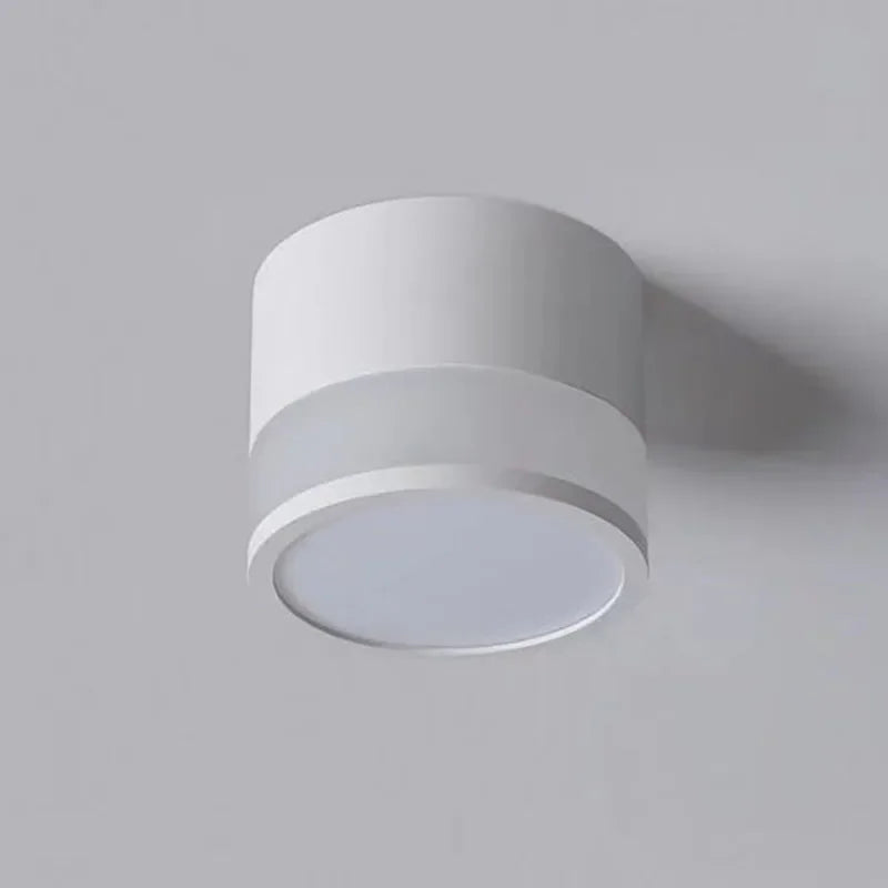 Luminária de Teto Led de Alumínio Estilo Nórdico para Sala Lenogue Branco / Branco Natural 4K