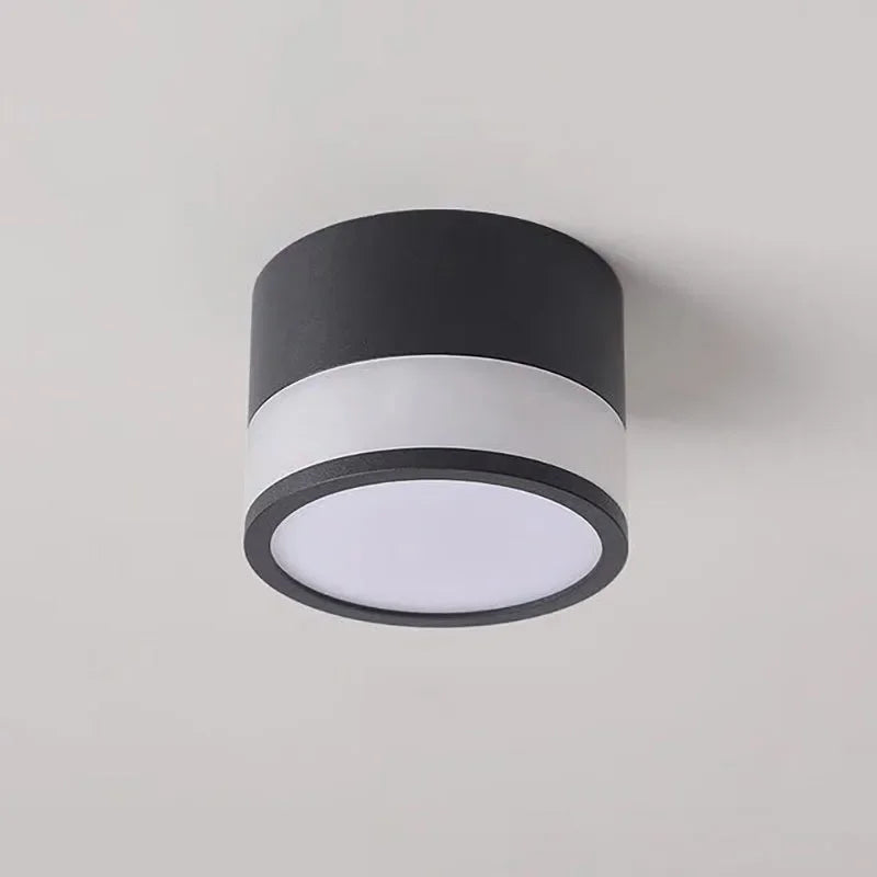 Luminária de Teto Led de Alumínio Estilo Nórdico para Sala Lenogue Preto / Branco Natural 4K