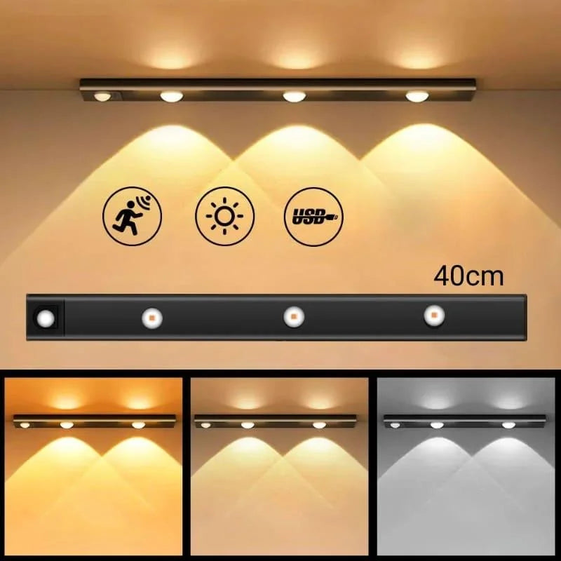 Luminária Led Magnética com Sensor de Movimento e Bateria Lenogue