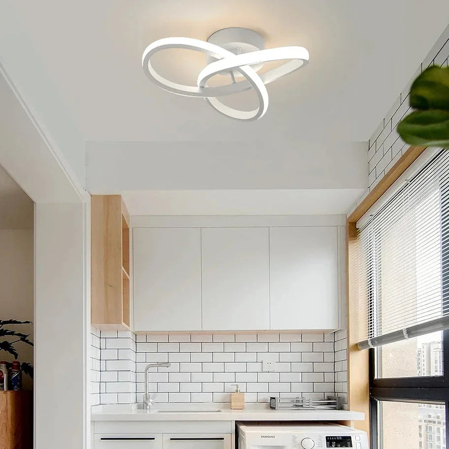 Lustre Led de Teto com 3 Cores para Quarto e Sala de Jantar Lenogue