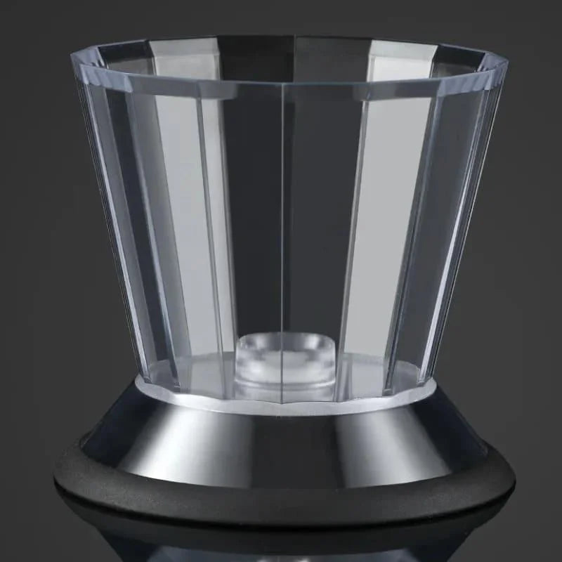 Meleira de Vidro Dispenser para Mel com Base de Aço Inox Lenogue