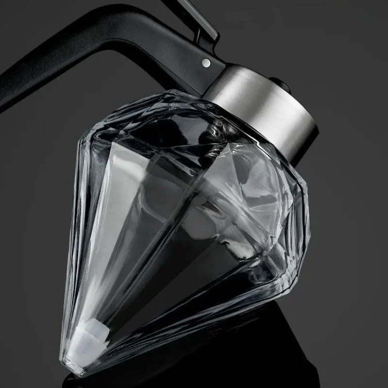Meleira de Vidro Dispenser para Mel com Base de Aço Inox Lenogue