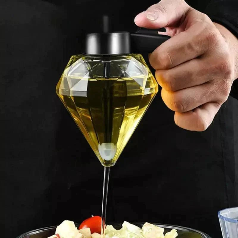 Meleira de Vidro Dispenser para Mel com Base de Aço Inox Lenogue Transparente