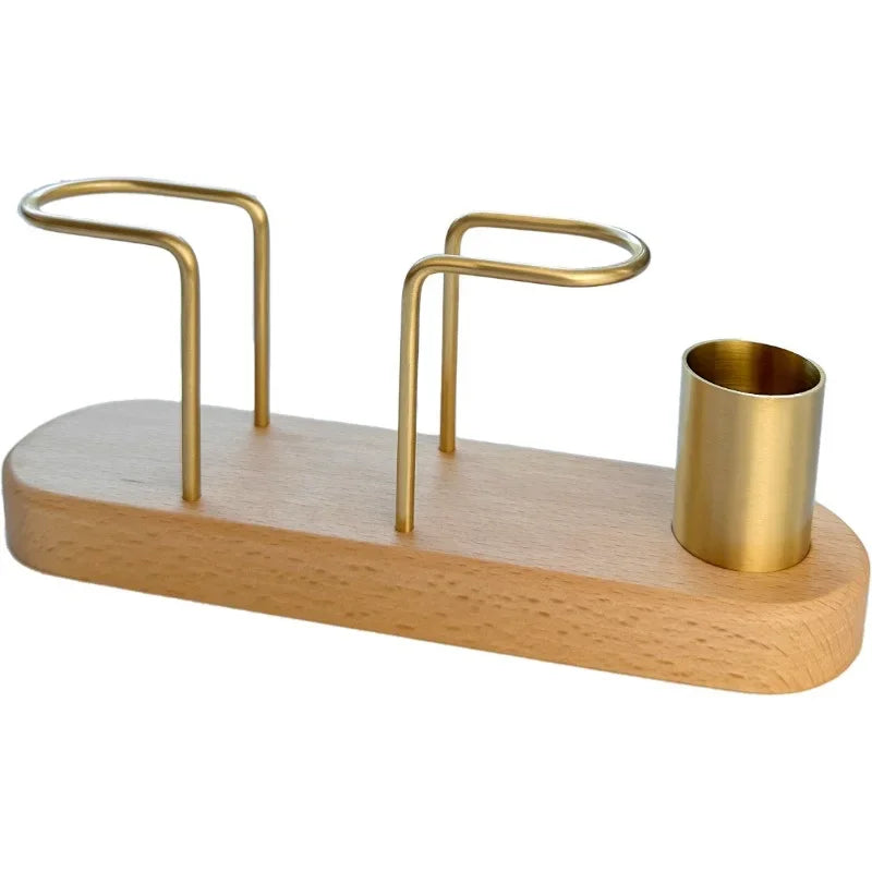 Porta Lenços de Madeira Estilo Japonês Minimalista para Mesa Lenogue