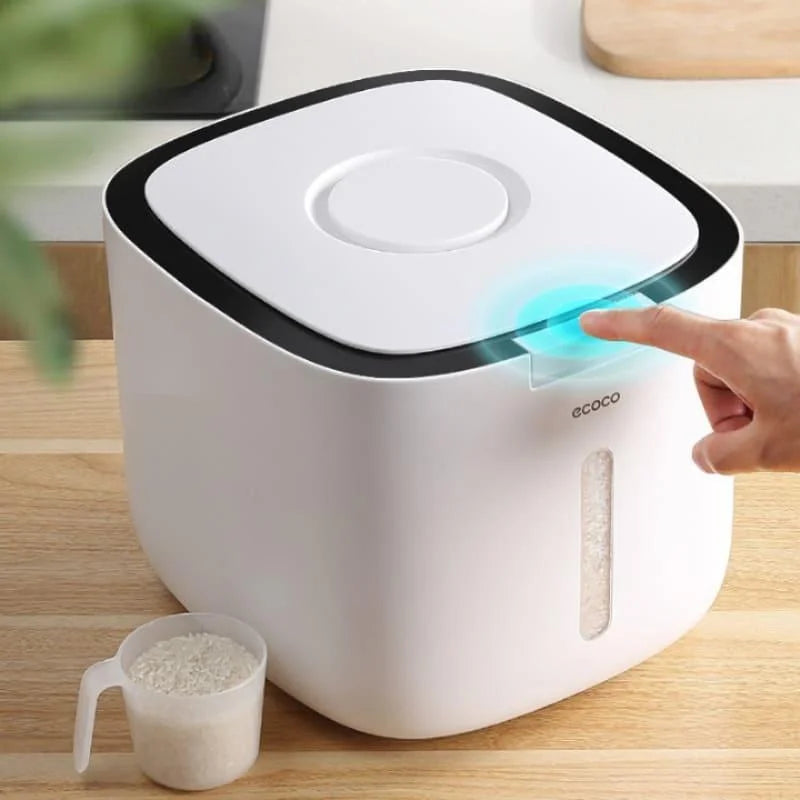 Porta Mantimentos Recipiente com Tampa Automática Lenogue