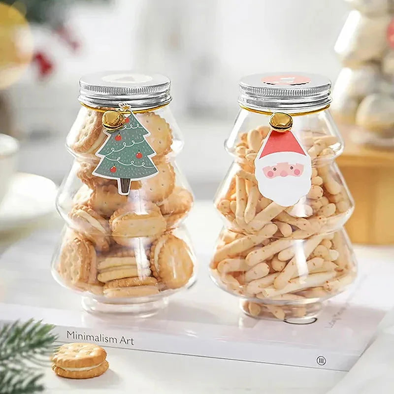 Pote de Natal para Festas árvore Verde e Boneco de Neve Lenogue