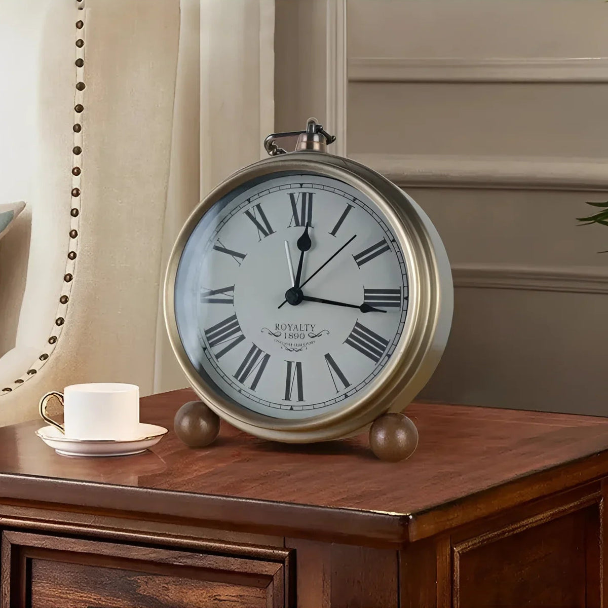 Relógio Despertador Europeu para Quarto e Decoração de Casa Lenogue