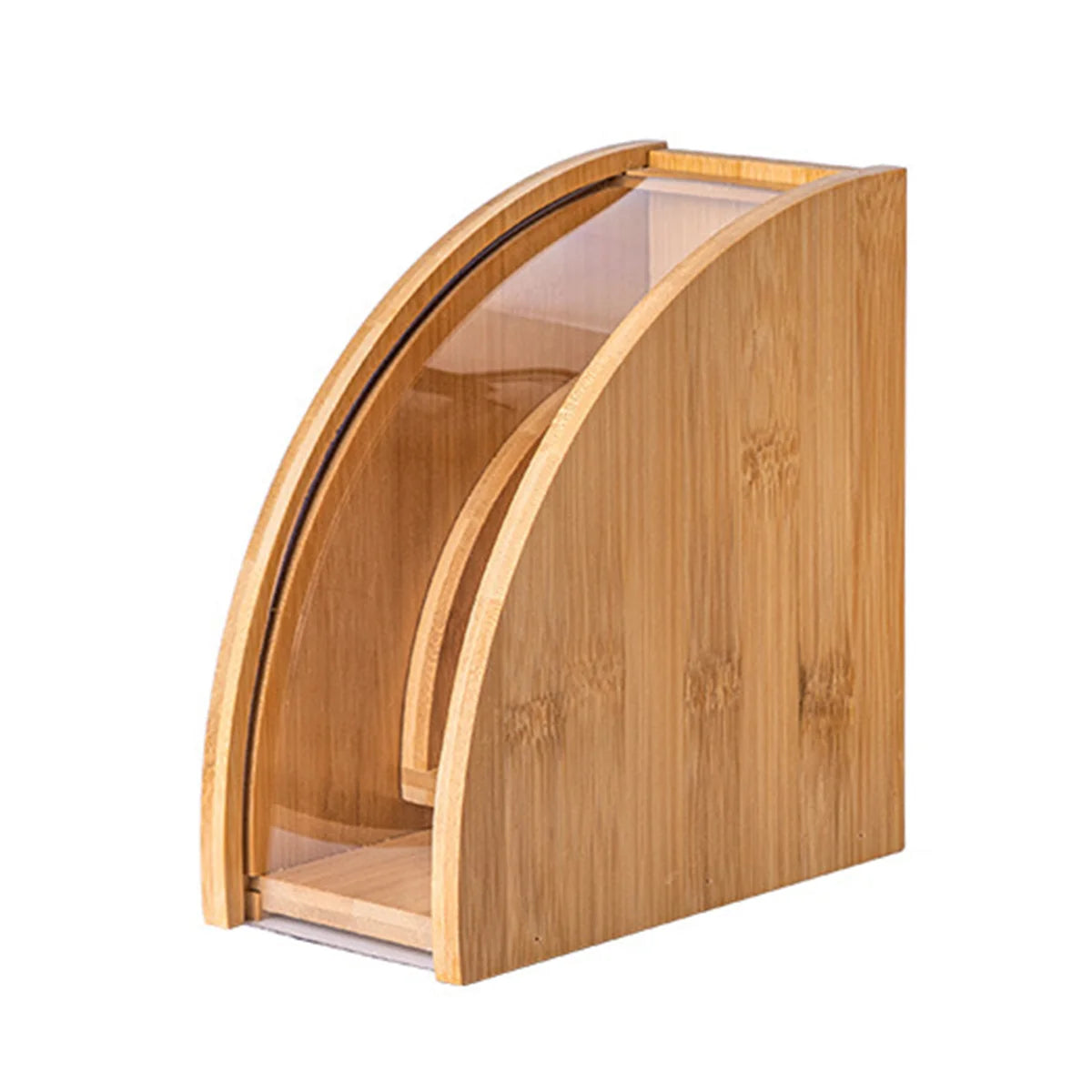 Suporte de Filtro de Café em Bambu para Organização de Cozinha Lenogue