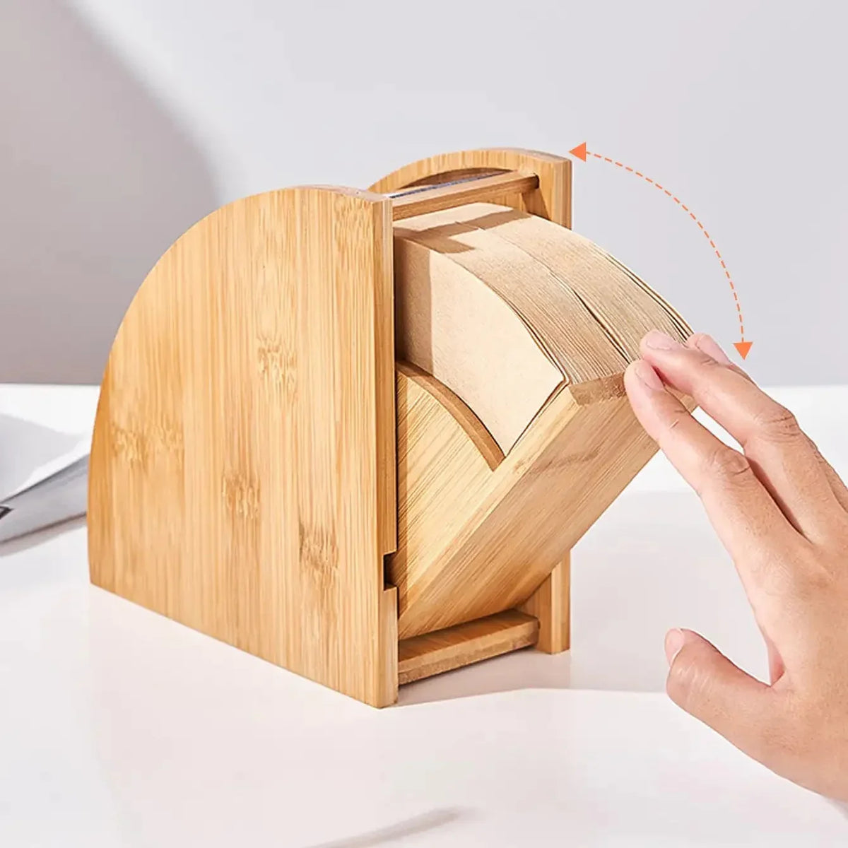 Suporte de Filtro de Café em Bambu para Organização de Cozinha Lenogue