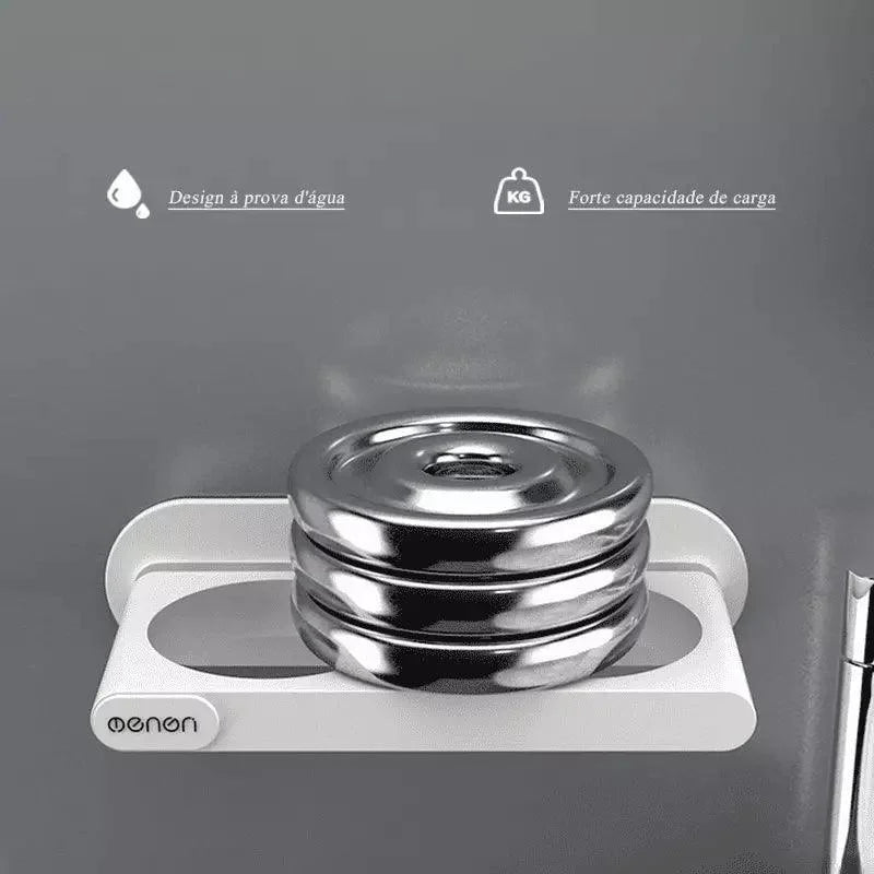 Suporte para Secador de Cabelo de Parede com Compartimentos Lenogue