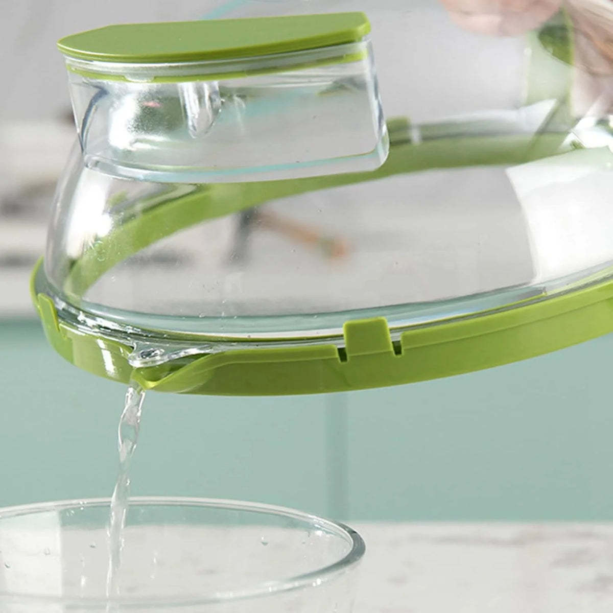 Tampa Anti-respingos para Micro-ondas com Dispenser de água Lenogue Mod. Verde Depósito